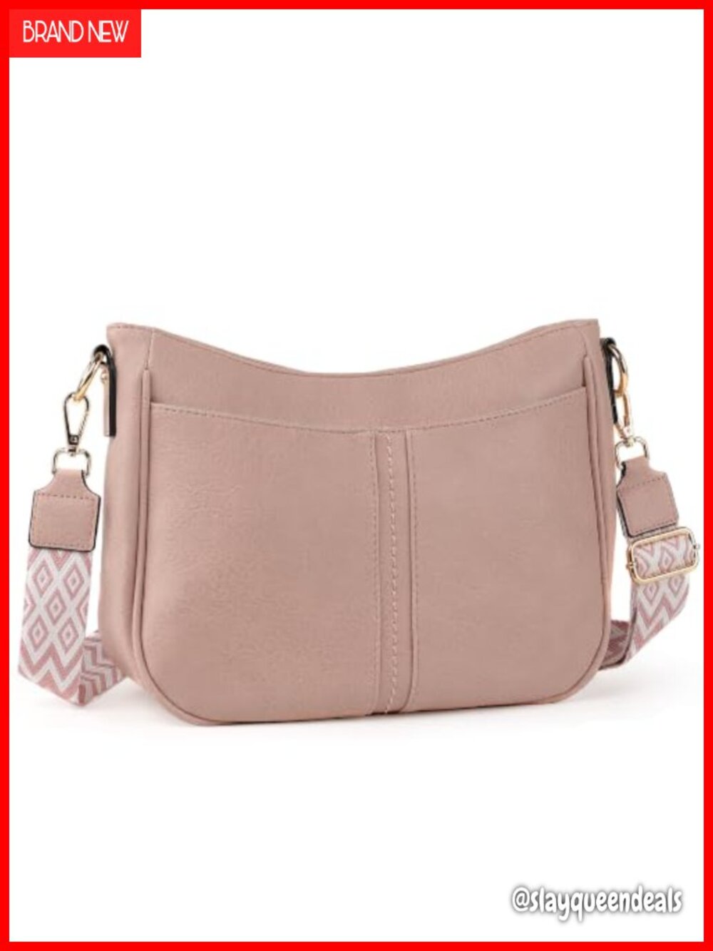 Vegan Leather Crossbody Bag for Women Travel Purse